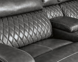Samperstone Gray 5-Piece Power Reclining Sectional from Ashley Furniture - Luna Furniture
