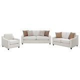 Christine Beige 3-Piece Cushion Back Living Room Set from Coaster - Luna Furniture