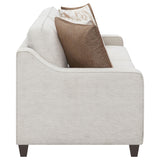 Christine Beige 3-Piece Cushion Back Living Room Set from Coaster - Luna Furniture