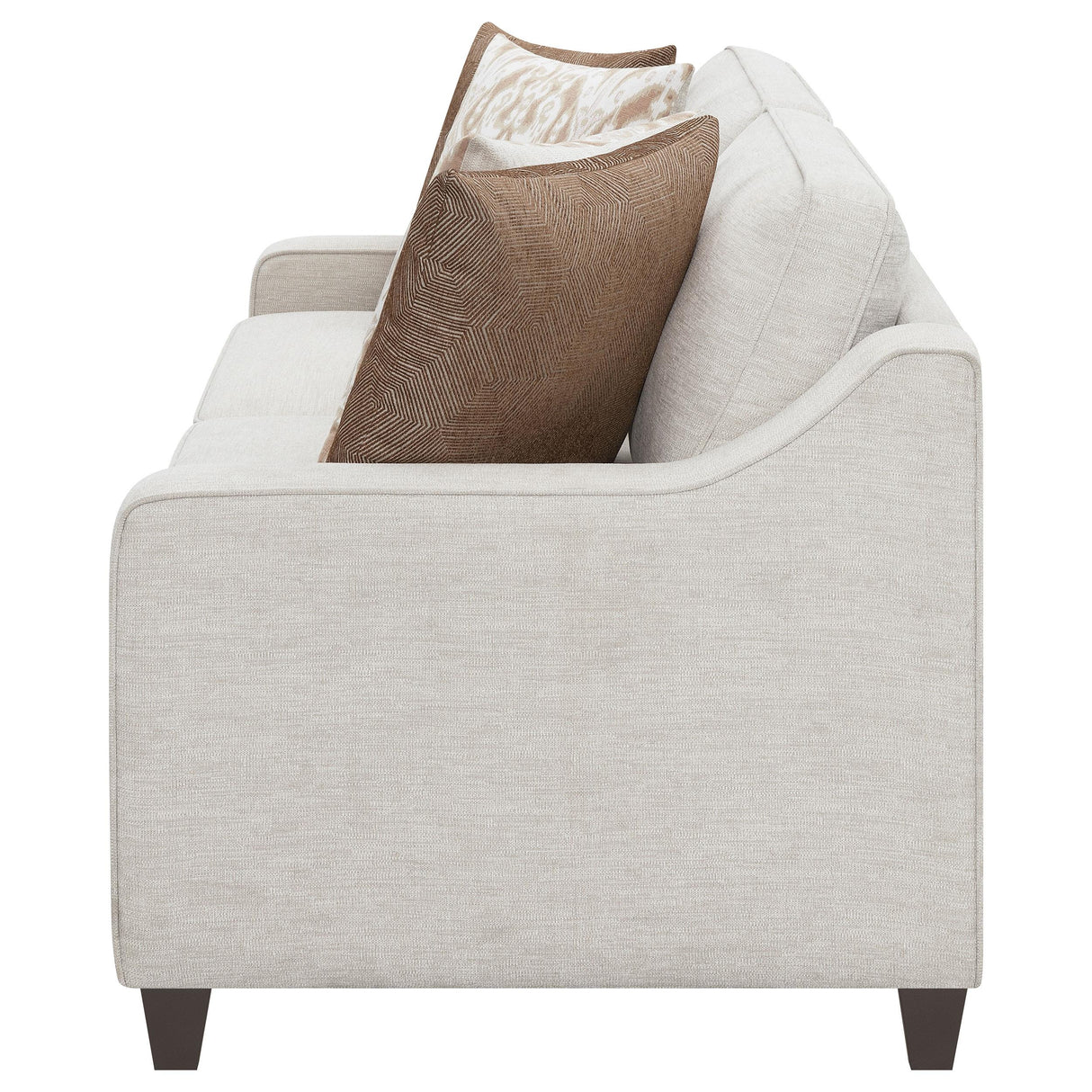 Christine Beige Upholstered Cushion Back Sofa from Coaster - Luna Furniture