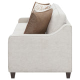 Christine Beige Upholstered Cushion Back Sofa from Coaster - Luna Furniture