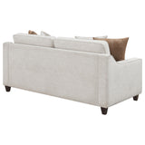 Christine Beige Upholstered Cushion Back Sofa from Coaster - Luna Furniture