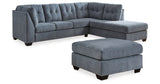 Marleton Denim 2-Piece Sleeper Sectional with Ottoman from Ashley Furniture - Luna Furniture