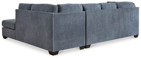 Marleton Denim 2-Piece RAF Chaise Sleeper Sectional from Ashley Furniture - Luna Furniture