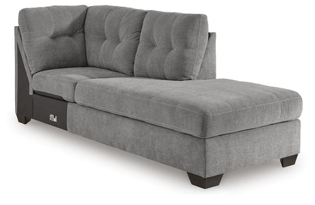 Marleton Gray 2-Piece Sectional and Ottoman from Ashley - Luna Furniture