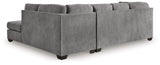 Marleton Gray 2-Piece Sectional and Ottoman from Ashley - Luna Furniture