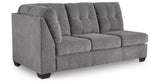 Marleton Gray 2-Piece Sectional and Ottoman from Ashley - Luna Furniture