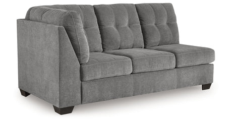 Marleton Gray 2-Piece Sectional and Ottoman from Ashley - Luna Furniture