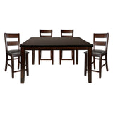 Mantello Cherry 5-Piece Extendable Counter Height Set from Homelegance - Luna Furniture