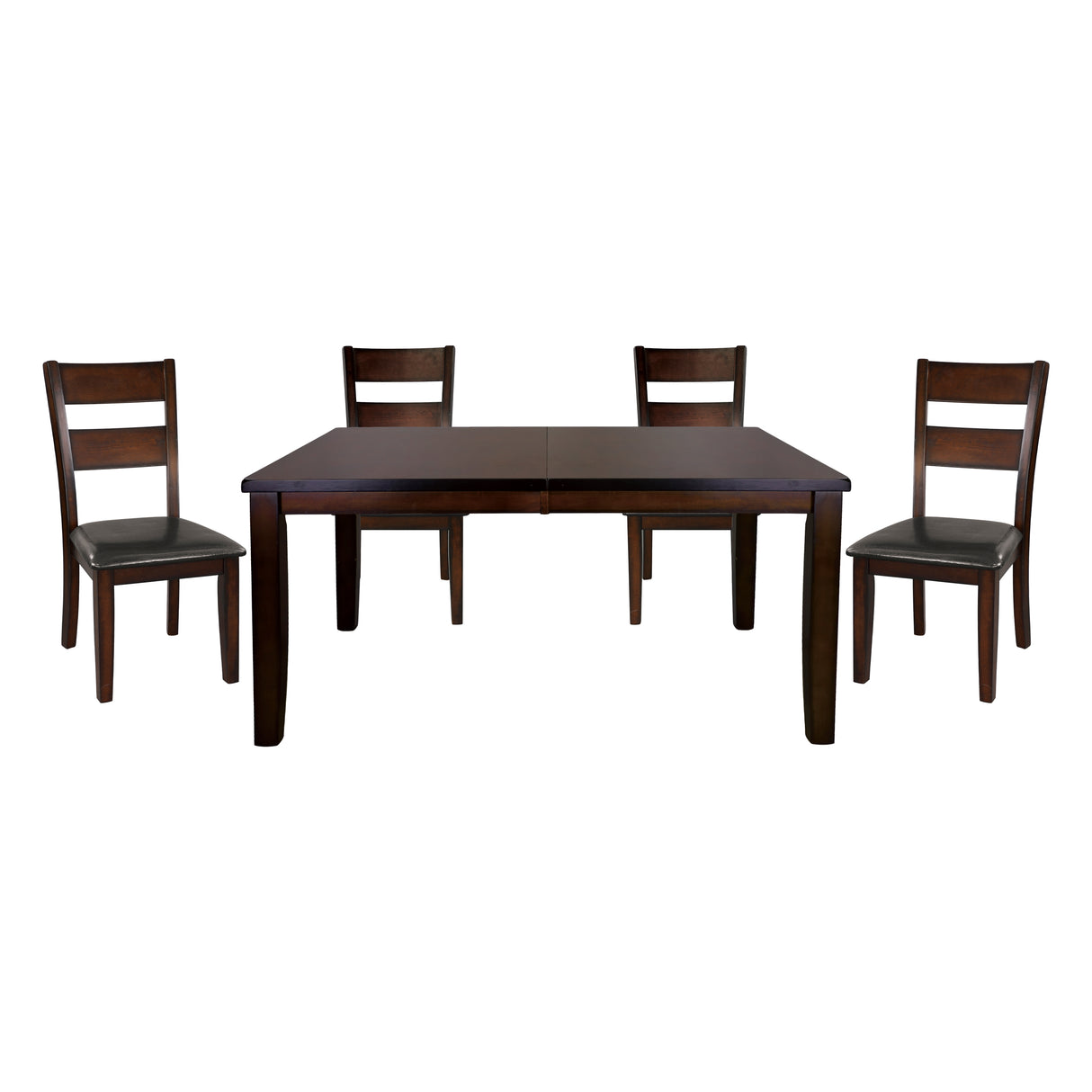 Mantello Cherry 78" 5-Piece Extendable Dining Set from Homelegance - Luna Furniture