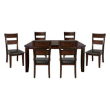 Mantello Cherry 78" 7-Piece Extendable Dining Set from Homelegance - Luna Furniture