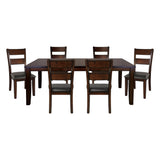 Mantello Cherry 78" 7-Piece Extendable Dining Set from Homelegance - Luna Furniture