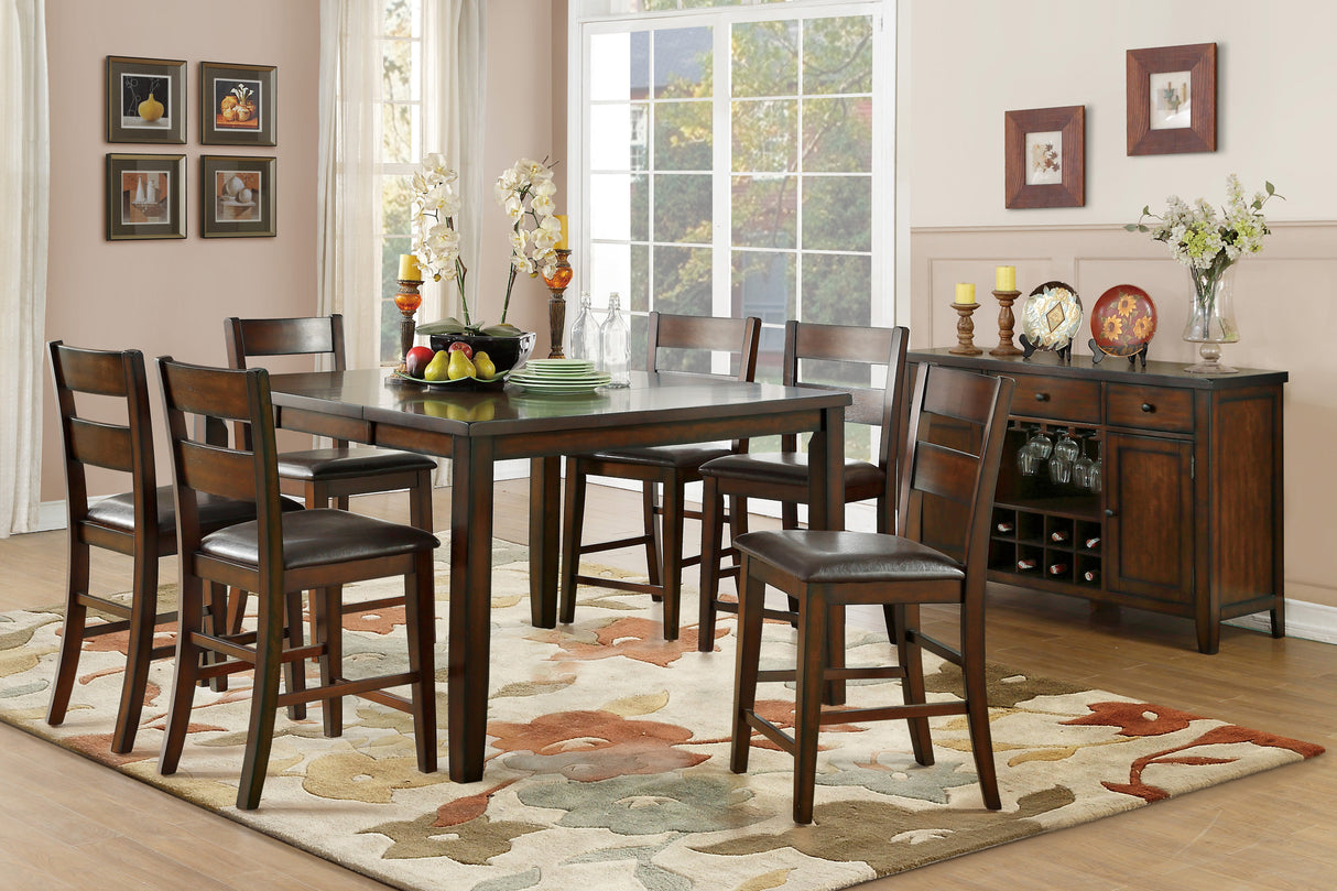 Mantello Cherry Extendable Counter Height Table from Homelegance - Luna Furniture