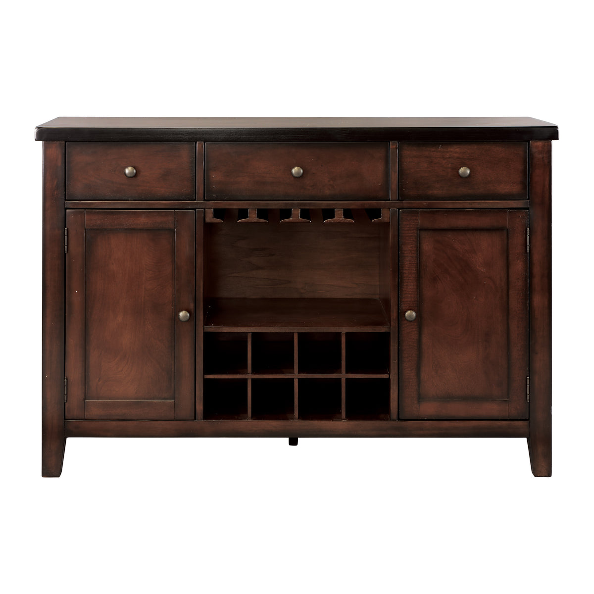 Mantello Cherry 78" 5-Piece Extendable Dining Set from Homelegance - Luna Furniture
