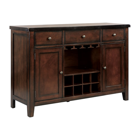 Mantello Cherry 78" 5-Piece Extendable Dining Set from Homelegance - Luna Furniture
