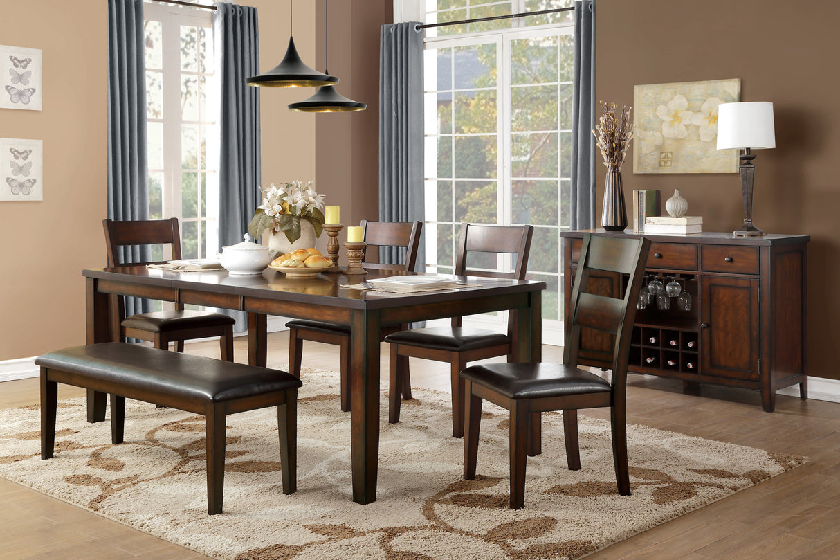 Mantello Cherry Extendable Dining Table from Homelegance - Luna Furniture