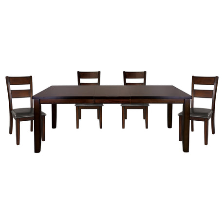 Mantello Cherry 78" 6-Piece Extendable Dining Set with Bench from Homelegance - Luna Furniture