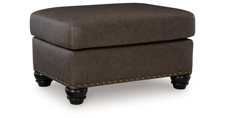 Roxmere Umber Ottoman from Ashley Furniture - Luna Furniture