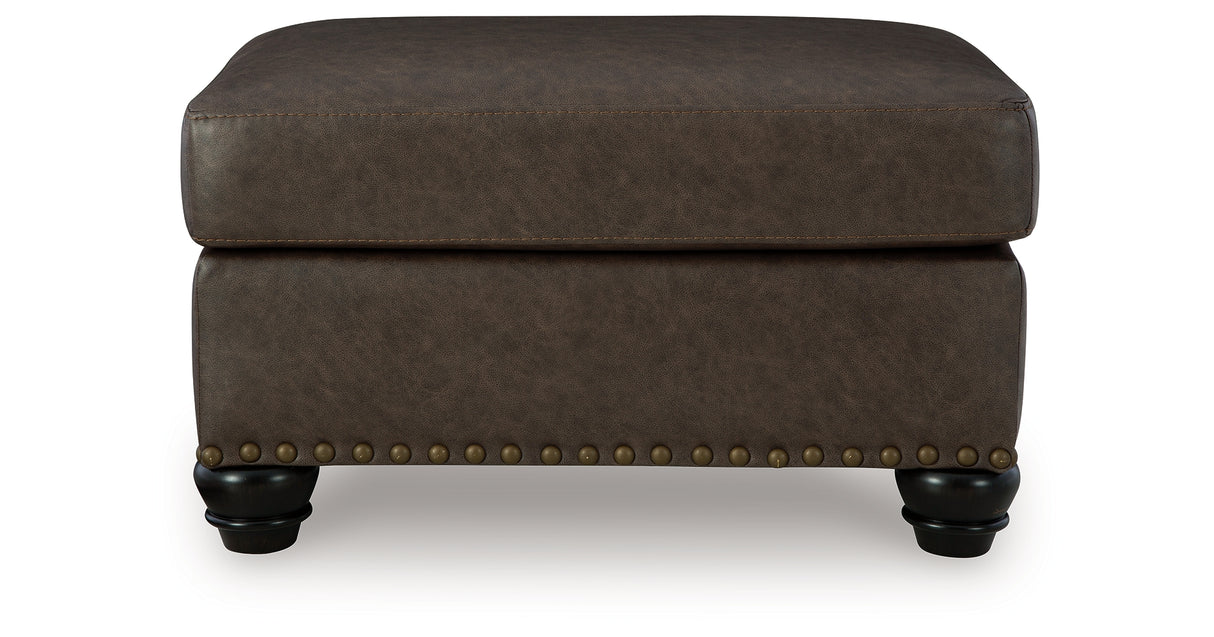 Roxmere Umber Ottoman from Ashley - Luna Furniture