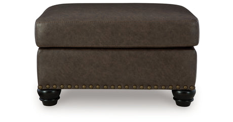 Roxmere Umber Ottoman from Ashley Furniture - Luna Furniture