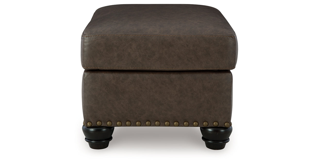 Roxmere Umber Ottoman from Ashley - Luna Furniture