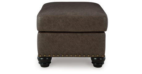 Roxmere Umber Ottoman from Ashley Furniture - Luna Furniture