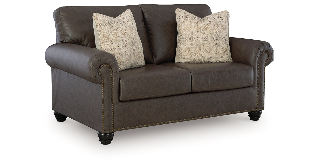 Roxmere Umber Loveseat from Ashley - Luna Furniture