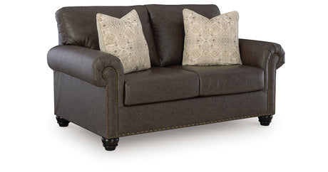 Roxmere Umber Loveseat from Ashley - Luna Furniture