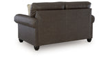 Roxmere Umber Loveseat from Ashley - Luna Furniture