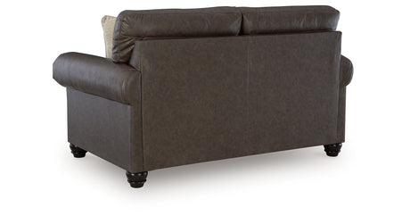 Roxmere Umber Loveseat from Ashley - Luna Furniture