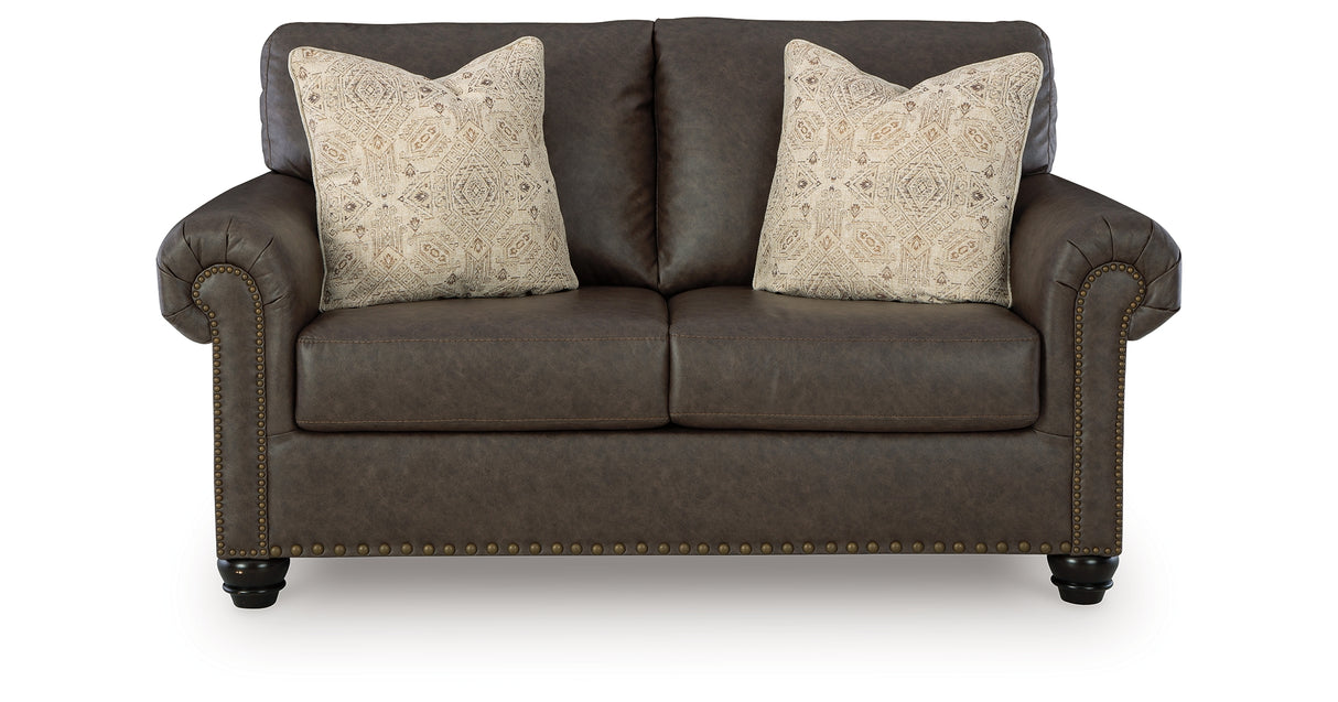 Roxmere Umber Loveseat from Ashley - Luna Furniture