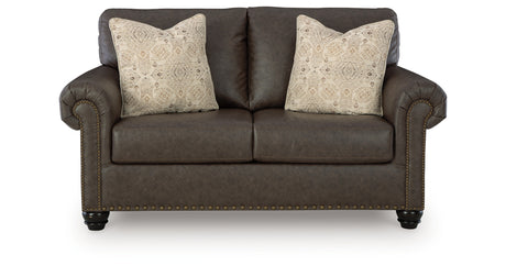 Roxmere Umber Loveseat from Ashley - Luna Furniture