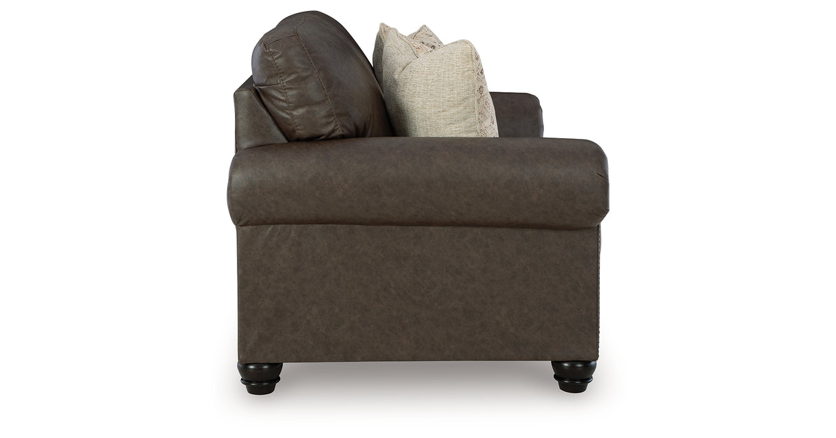 Roxmere Umber Loveseat from Ashley - Luna Furniture