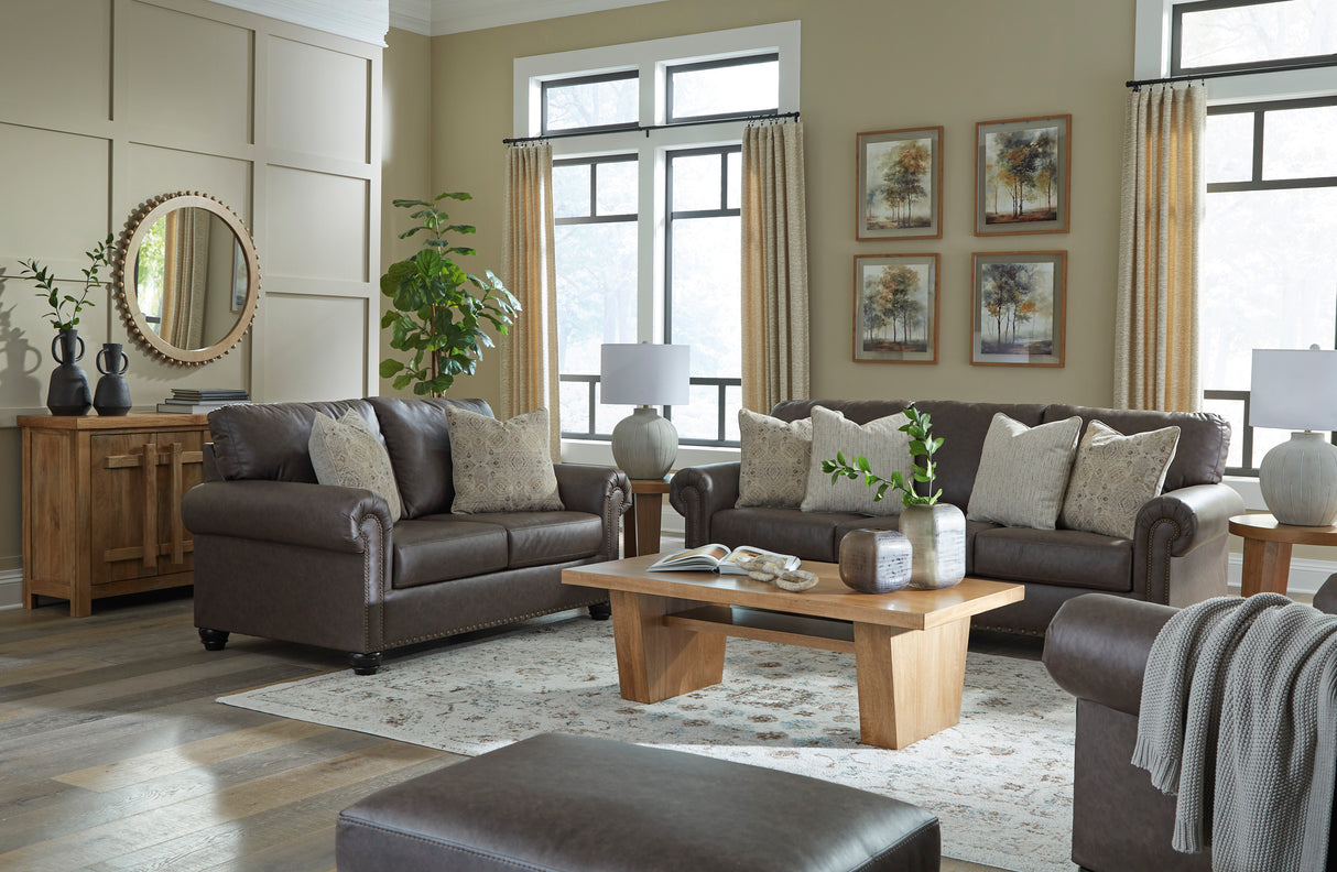 Roxmere Umber Living Room Set from Ashley - Luna Furniture