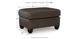 Roxmere Chair and Ottoman in Umber from Ashley - Luna Furniture
