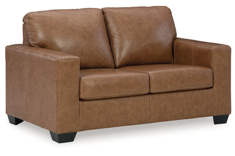 Bolsena Caramel Sofa, Loveseat and Recliner from Ashley Furniture - Luna Furniture