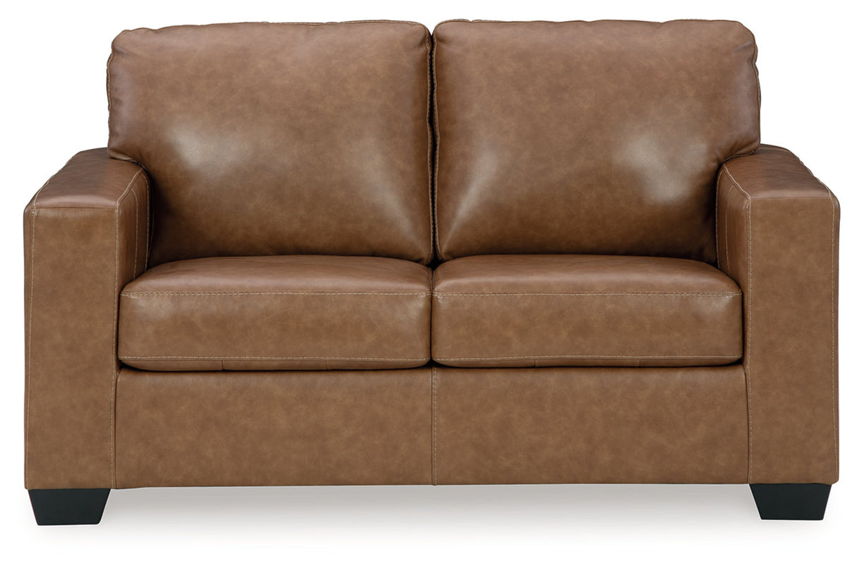 Bolsena Caramel Sofa, Loveseat and Recliner from Ashley - Luna Furniture