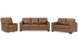 Bolsena Caramel Sofa, Loveseat and Recliner from Ashley - Luna Furniture