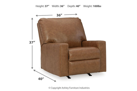 Bolsena Caramel Sofa, Loveseat and Recliner from Ashley Furniture - Luna Furniture