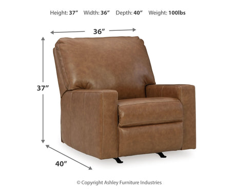 Bolsena Caramel Sofa, Loveseat and Recliner from Ashley Furniture - Luna Furniture