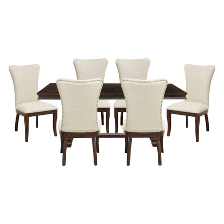 Oratorio Cherry 7-Piece Dining Set from Homelegance - Luna Furniture