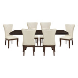 Oratorio Beige/Dark Cherry Side Chair, Set of 2 from Homelegance - Luna Furniture