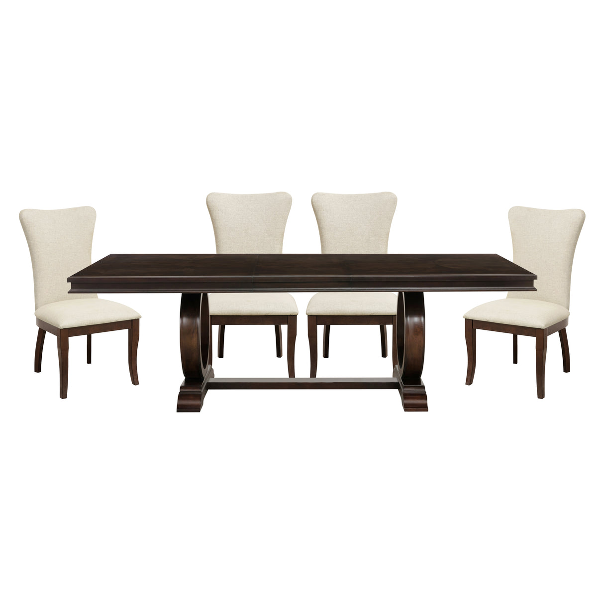 Oratorio Cherry 5-Piece Dining Set from Homelegance - Luna Furniture