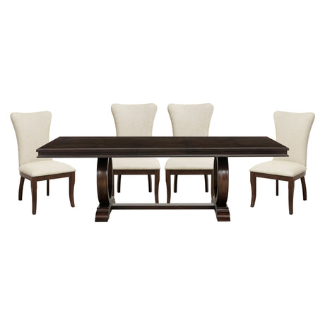 Oratorio Cherry 5-Piece Dining Set from Homelegance - Luna Furniture