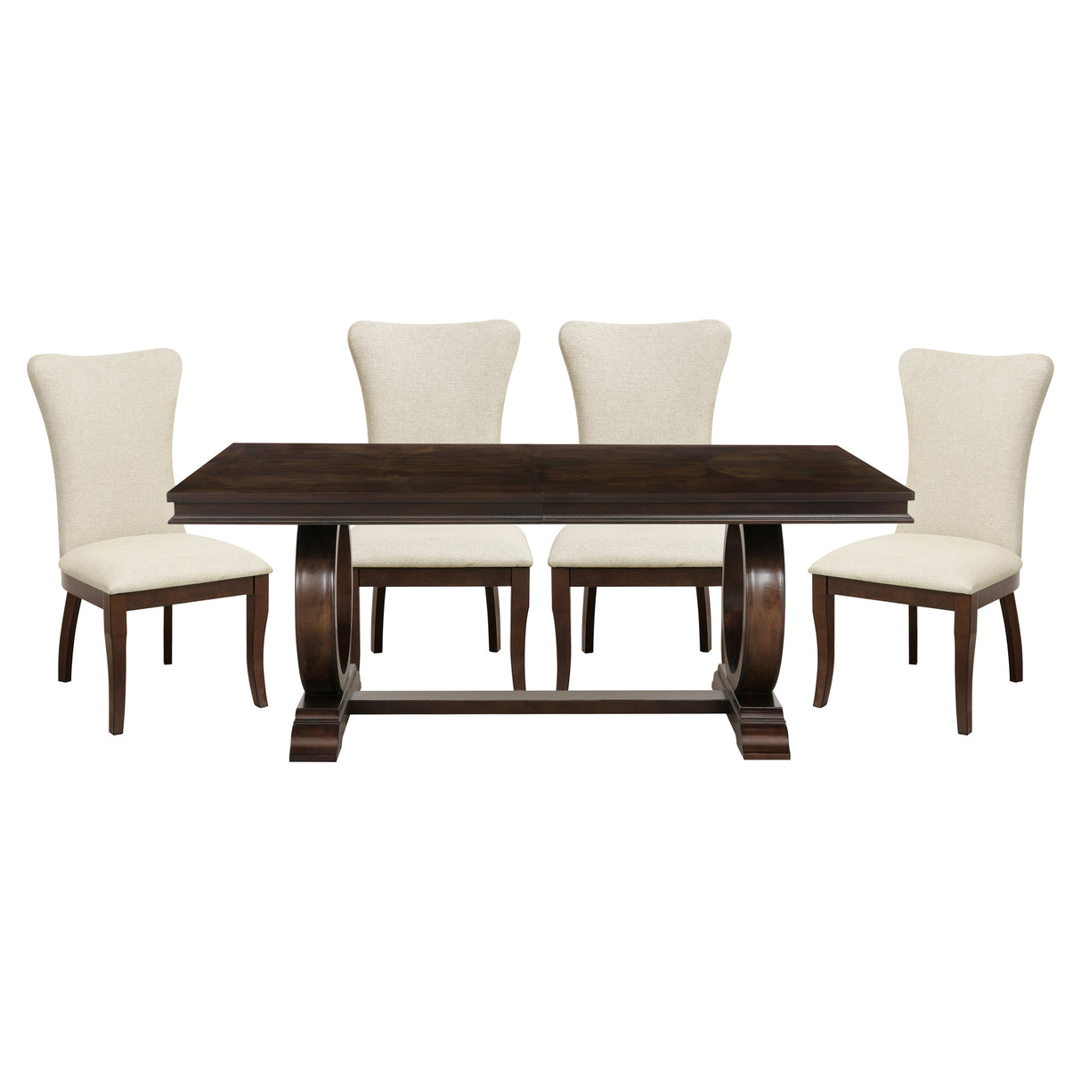 Oratorio Cherry 5-Piece Dining Set from Homelegance - Luna Furniture