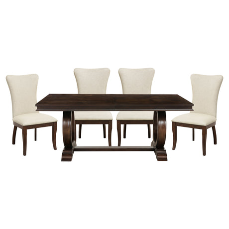 Oratorio Cherry 5-Piece Dining Set from Homelegance - Luna Furniture