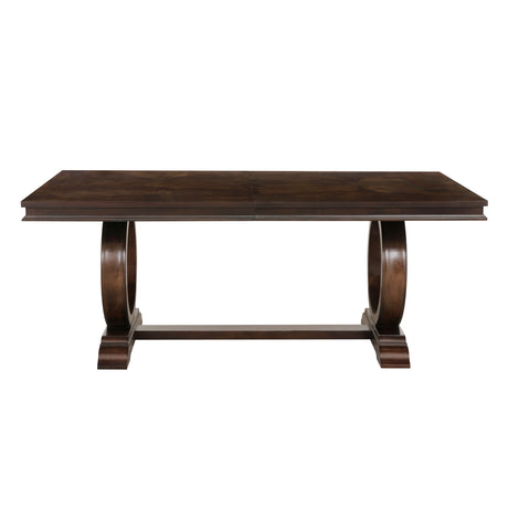 Oratorio Beige/Dark Cherry Side Chair, Set of 2 from Homelegance - Luna Furniture