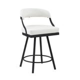 Crowley Black Swivel Pub Height Chair, Set of 2 from Homelegance - Luna Furniture