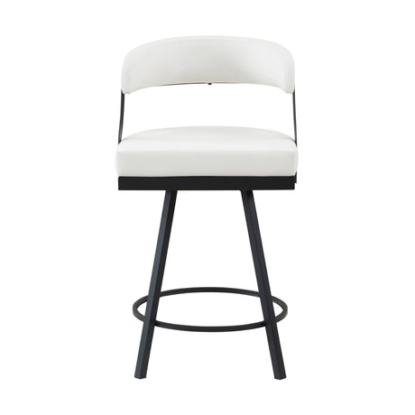 Appert Black/Dark Gray Swivel Pub Height Chair, Set of 2 from Homelegance - Luna Furniture