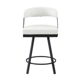 Crowley Black Swivel Pub Height Chair, Set of 2 from Homelegance - Luna Furniture